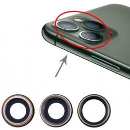 Lente fotocamera posteriore per iPhone 11 Pro Max 3pz Oro