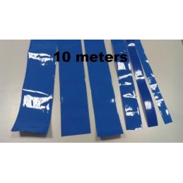 PVC per lipo termoretraibile rigido Blu 75 mm 10mt